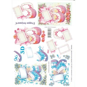 Baby sko lyserde/Lysebl