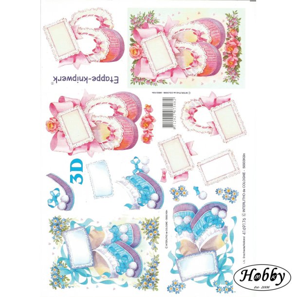 Baby sko lyserde/Lysebl