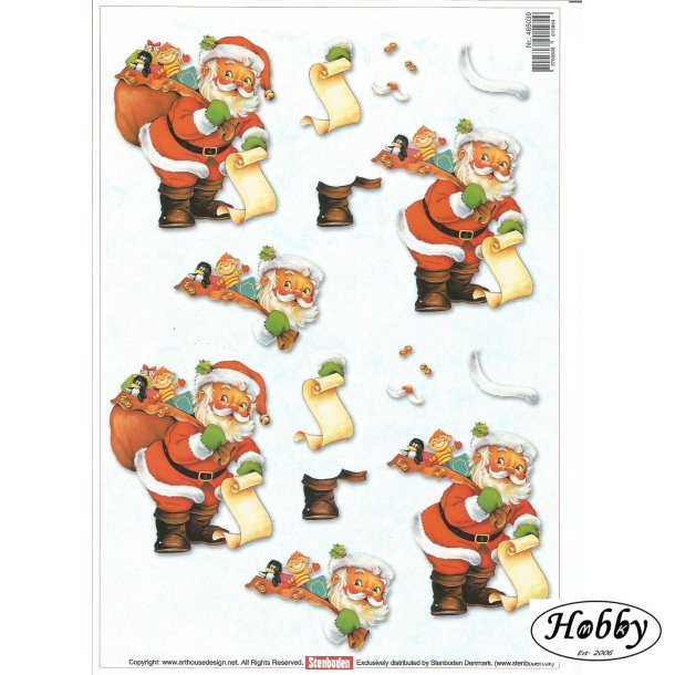 Julemand med nskeseddel