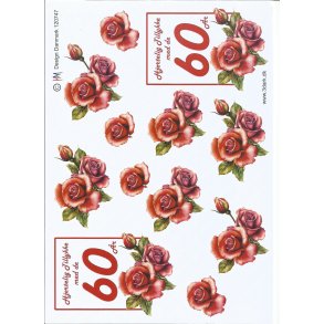 R�de roser og 60 �r