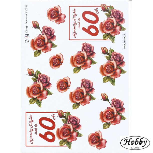 R�de roser og 60 �r
