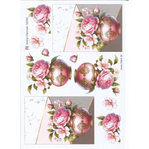 Lyserde blomster i vase