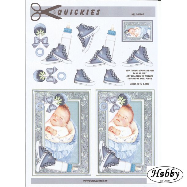 Sovende babydreng og baby ting