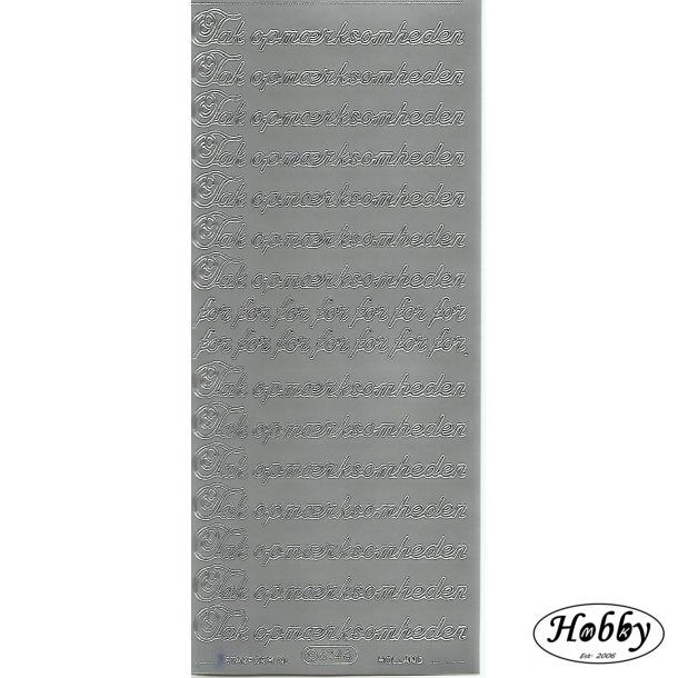 Tak for opmrksomheden