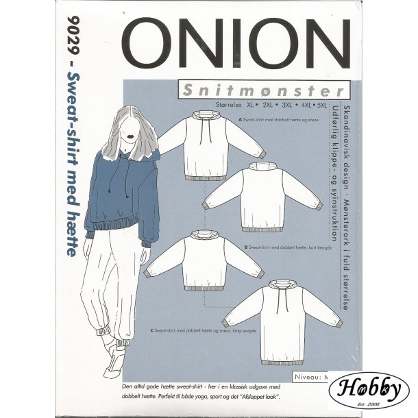 Onion mnster plus strrelse Sweat-shrit m/htte
