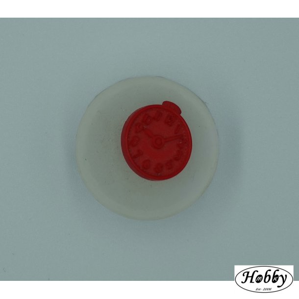 Ur knap plastik r�d 20mm