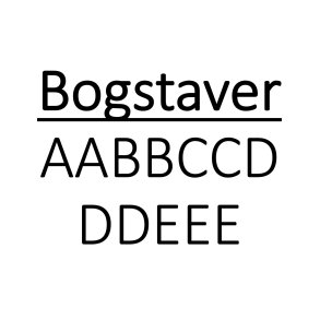 Bogstaver