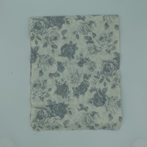 Off white med gr roser FQ