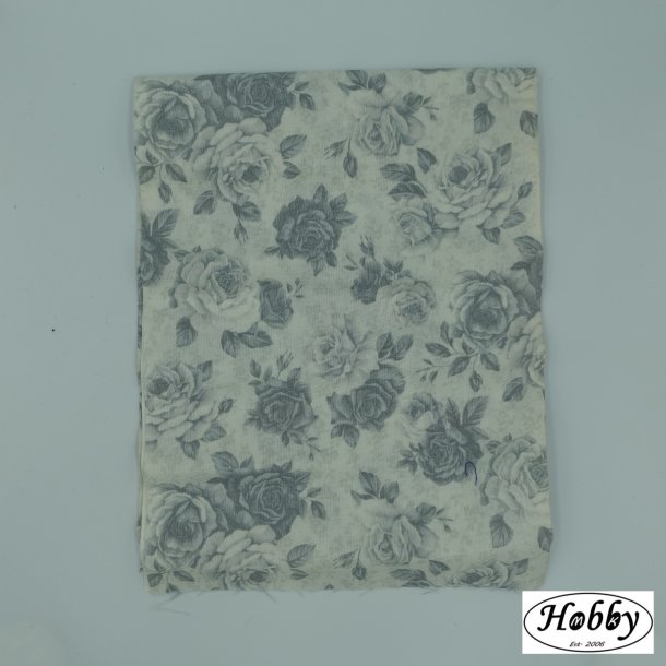 Off white med gr roser FQ