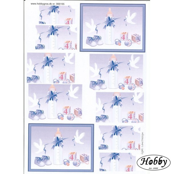 Billede med lilla flske