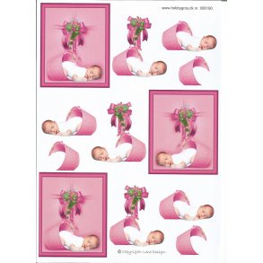 Billede med lyser�d baby