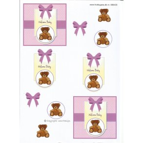 Lyser�d billede med bamse