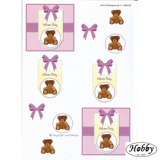 Lyserd billede med bamse