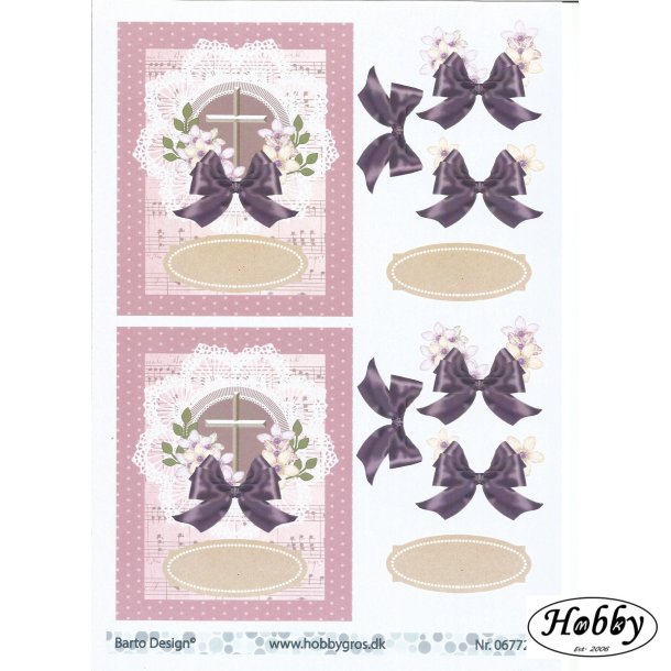 Blomster kort m/ sljfe