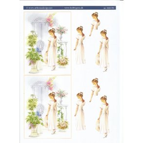 Konfirmandinde med blomster