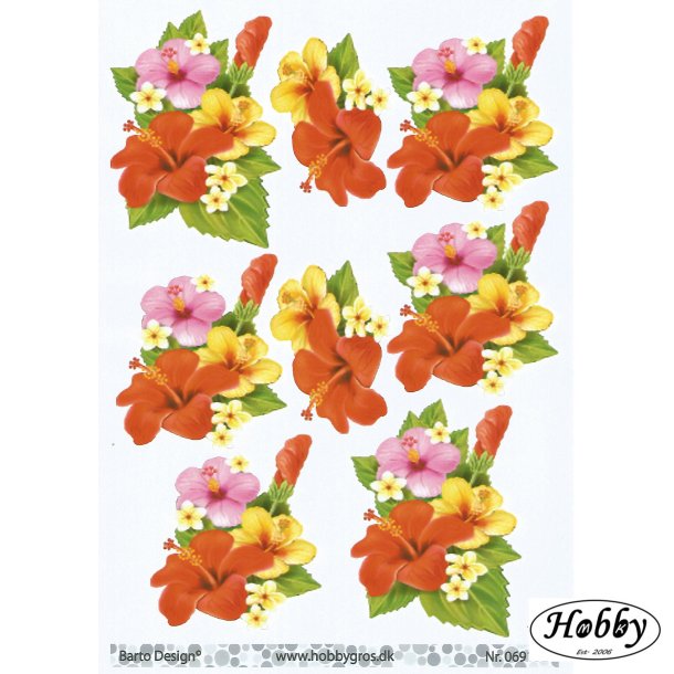 Rde gule rosa blomster