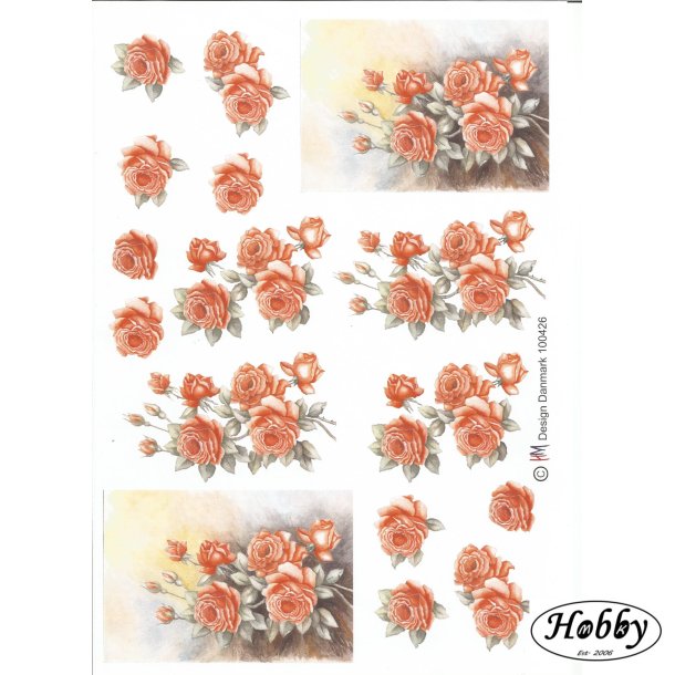 Orange blomste