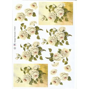 Hvidr/ grnne blomster