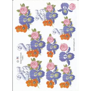 Slvbryllup med blomster