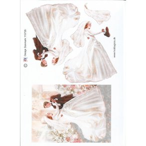 Brudepar der danser stort