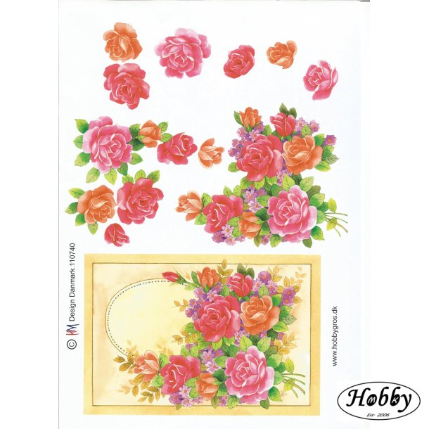 Blomster i forskellige farver