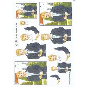 Konfirmand ved kirke lille