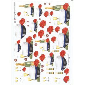 Bl studenter hue med champange