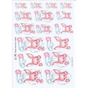 Lyser�d kanin der h�nger i ble