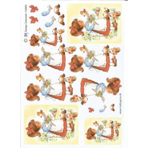 Pige M rd kjole og hund