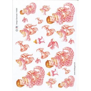 Baby i lyser�d sko