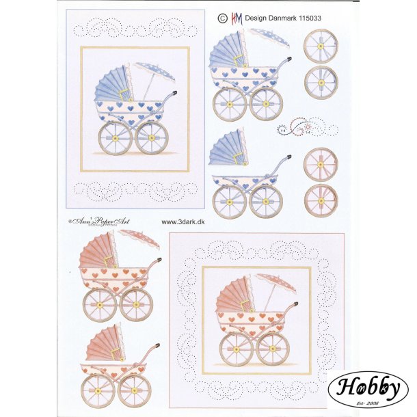 Barnevogne dreng og pige