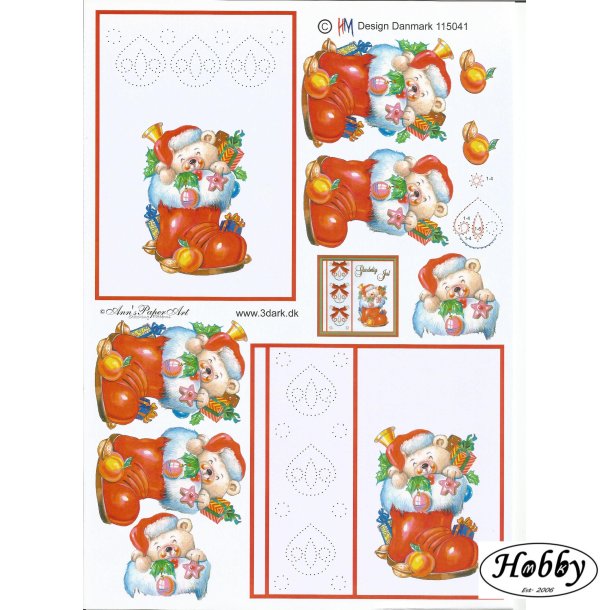 Jule stvle med bamse