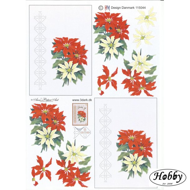 Rde og hvide blomster