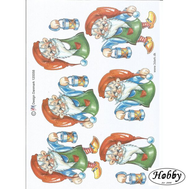 Nissefar med lanterne