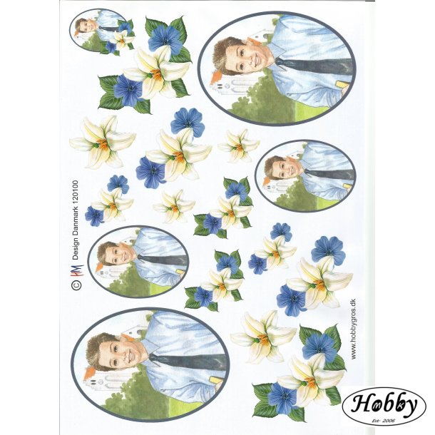 Konfirmand ovalt billede