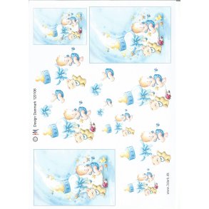 Lille baby m/bamse bl�