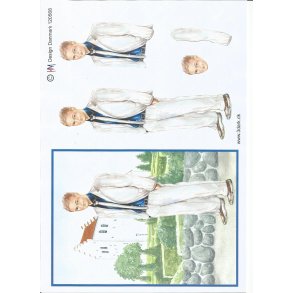 Konfirmation dreng ved kirke