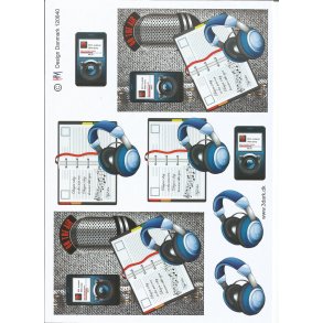 Ipod med bl hrebffer