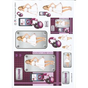 Konfirmationspige med ipod