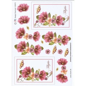 Smuk blomster ranke