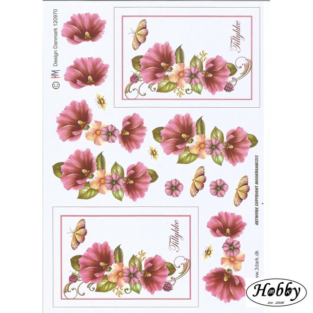 Smuk blomster ranke