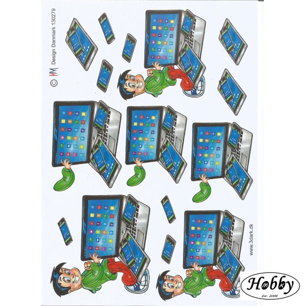 Sej Dreng ved pc skrm