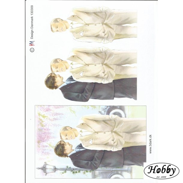 Brudepar to drenge stort