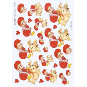 Nissedreng ridder p en gris