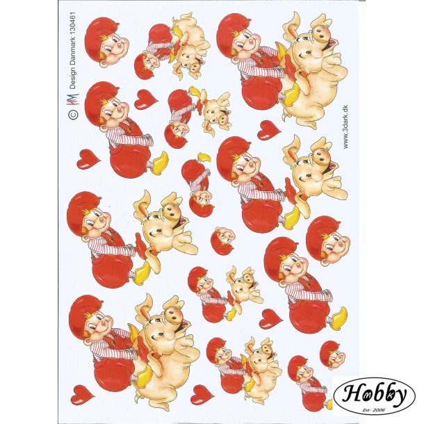 Nissedreng ridder p en gris