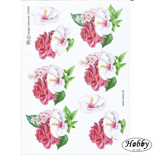 Blomster i rosa farver