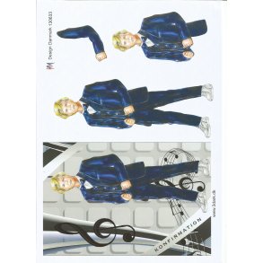 Konfirmand m/ noder stor