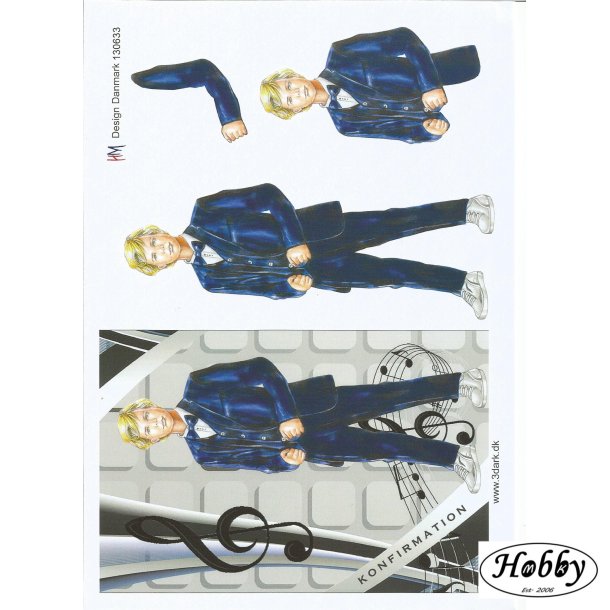 Konfirmand m/ noder stor