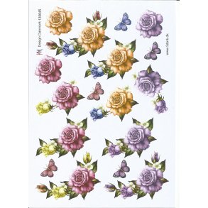 Roser i forskellig farver