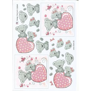 Bamse med lyserdt hjerte